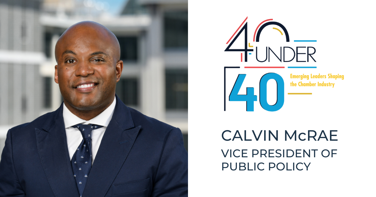 Calvin McRae named Forty Under 40 Recipient by the Association of ...